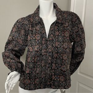 Walter Baker Cameron Brown Multi Mosaic Top Women’s Sz XL